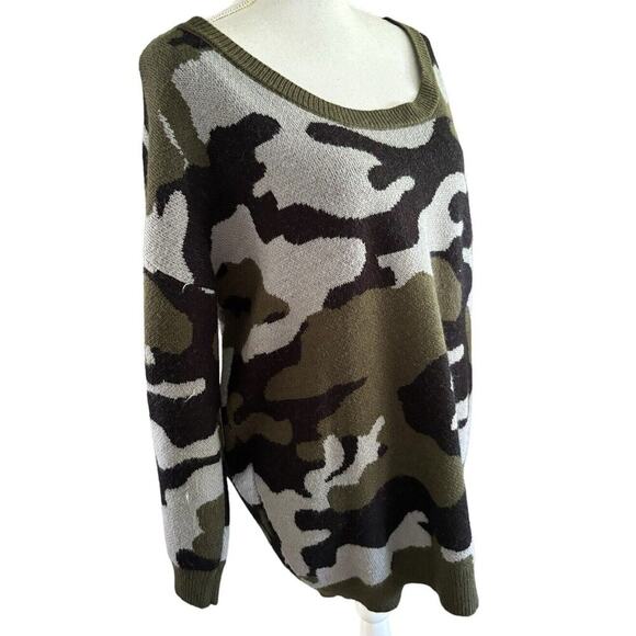 Torrid Camo Jacquard Crew Neck Pullover Women’s Plus Size 2 - Picture 4 of 11